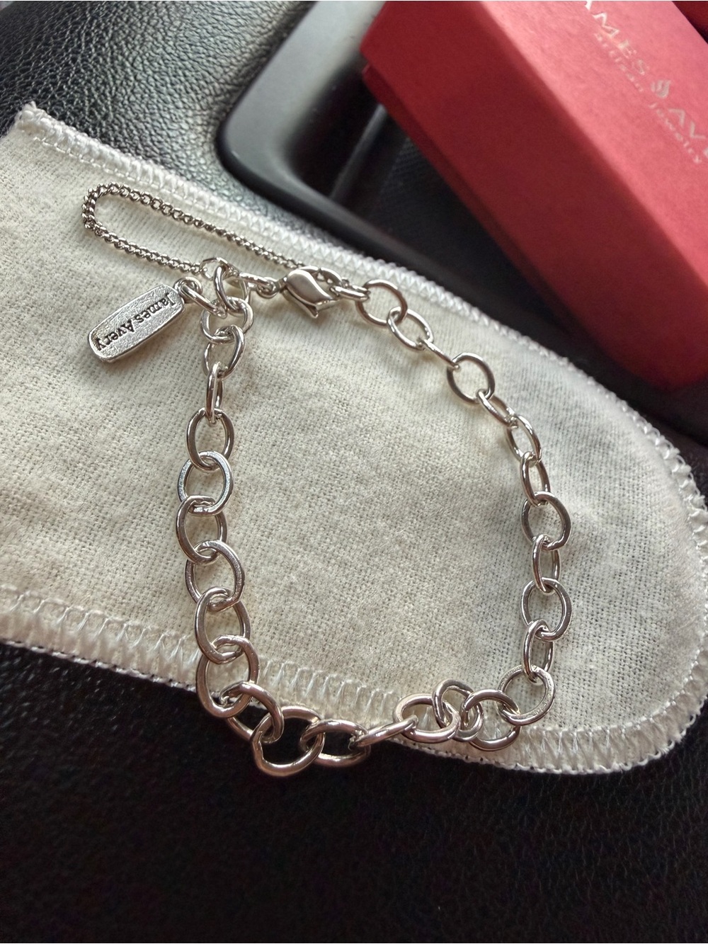 Forged link charm bracelet - Picture 2 of 4